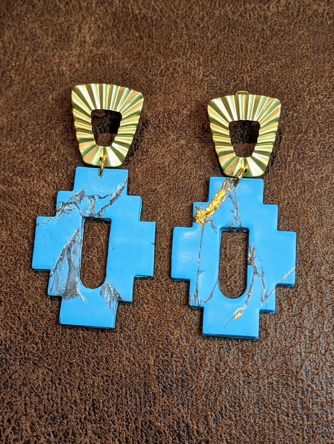 Turquoise Aztec Dangle