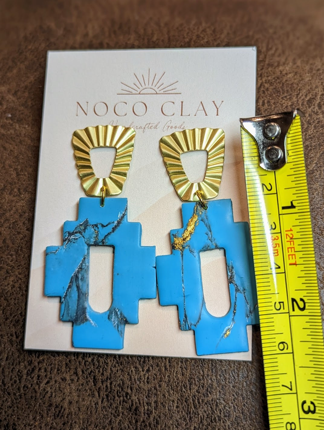 Turquoise Aztec Dangle